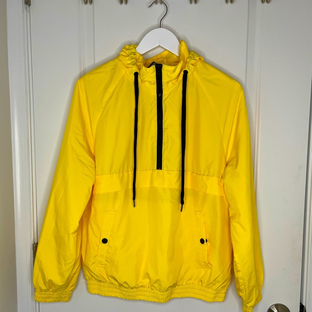 Yellow Windbreaker Jacket